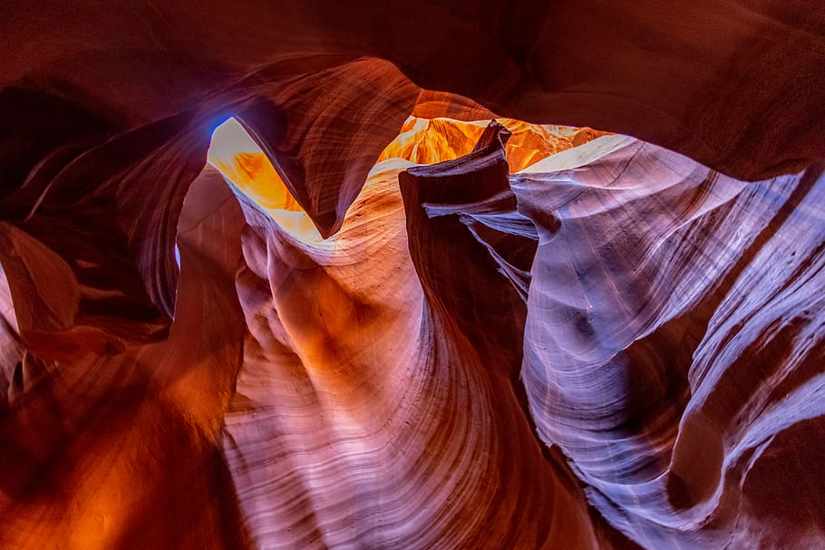 antelope canyon, no people, indoors, backgrounds, full frame HD wallpaper
