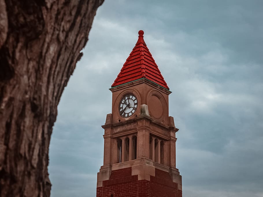 building, architecture, clock tower, city, street, spoke, machine HD wallpaper