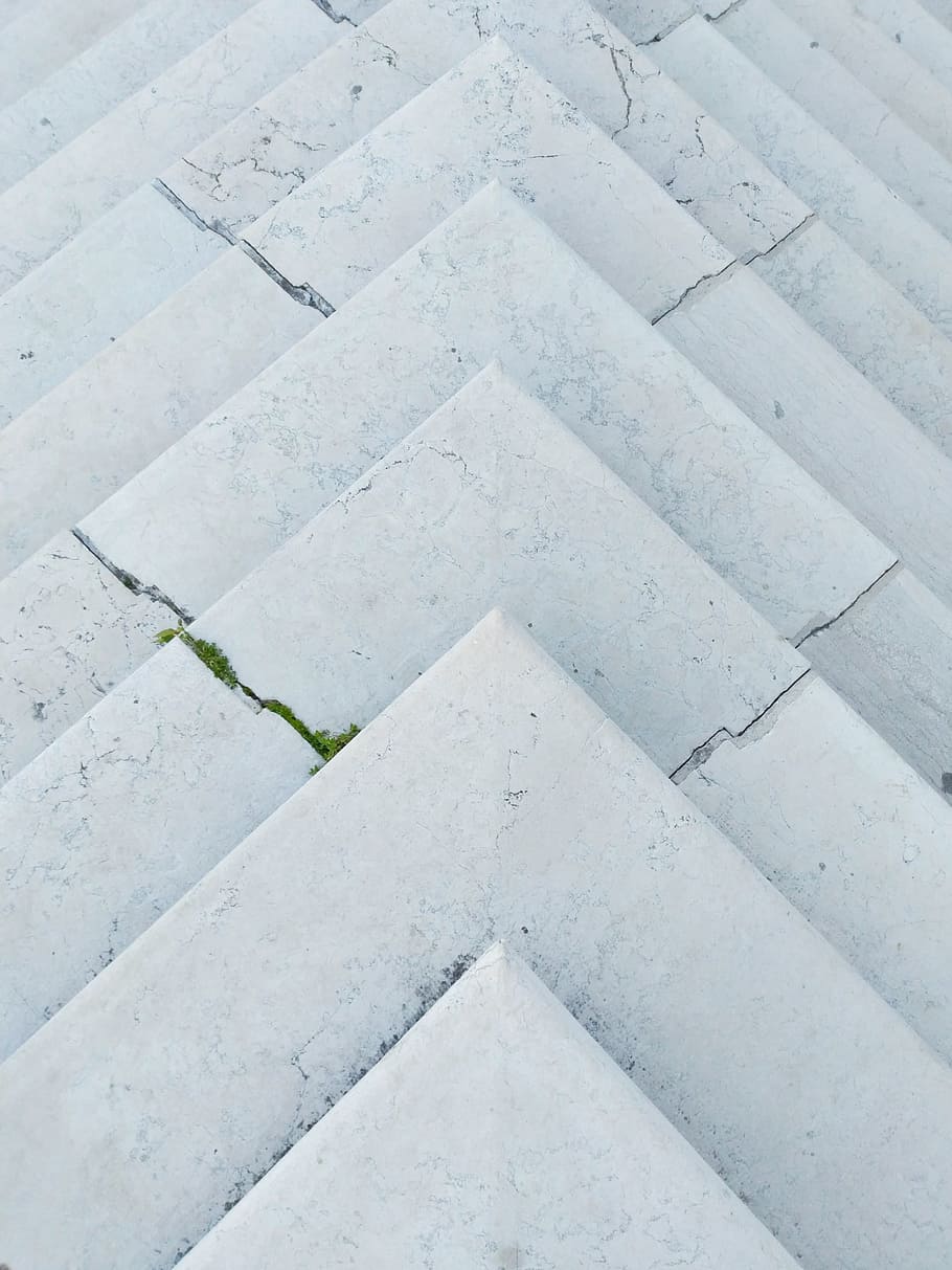 gray concrete stairs, step, pattern, texture, rough, stone, white HD wallpaper