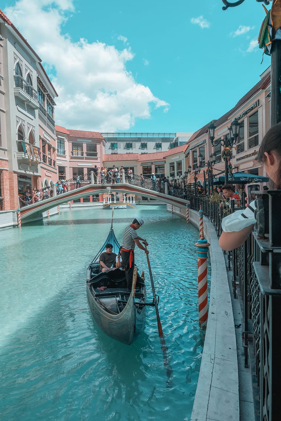 philippines, taguig, venice piazza grand canal mall, architecture