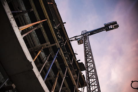 lima, construction crane, building, architecture, enginerie HD wallpaper