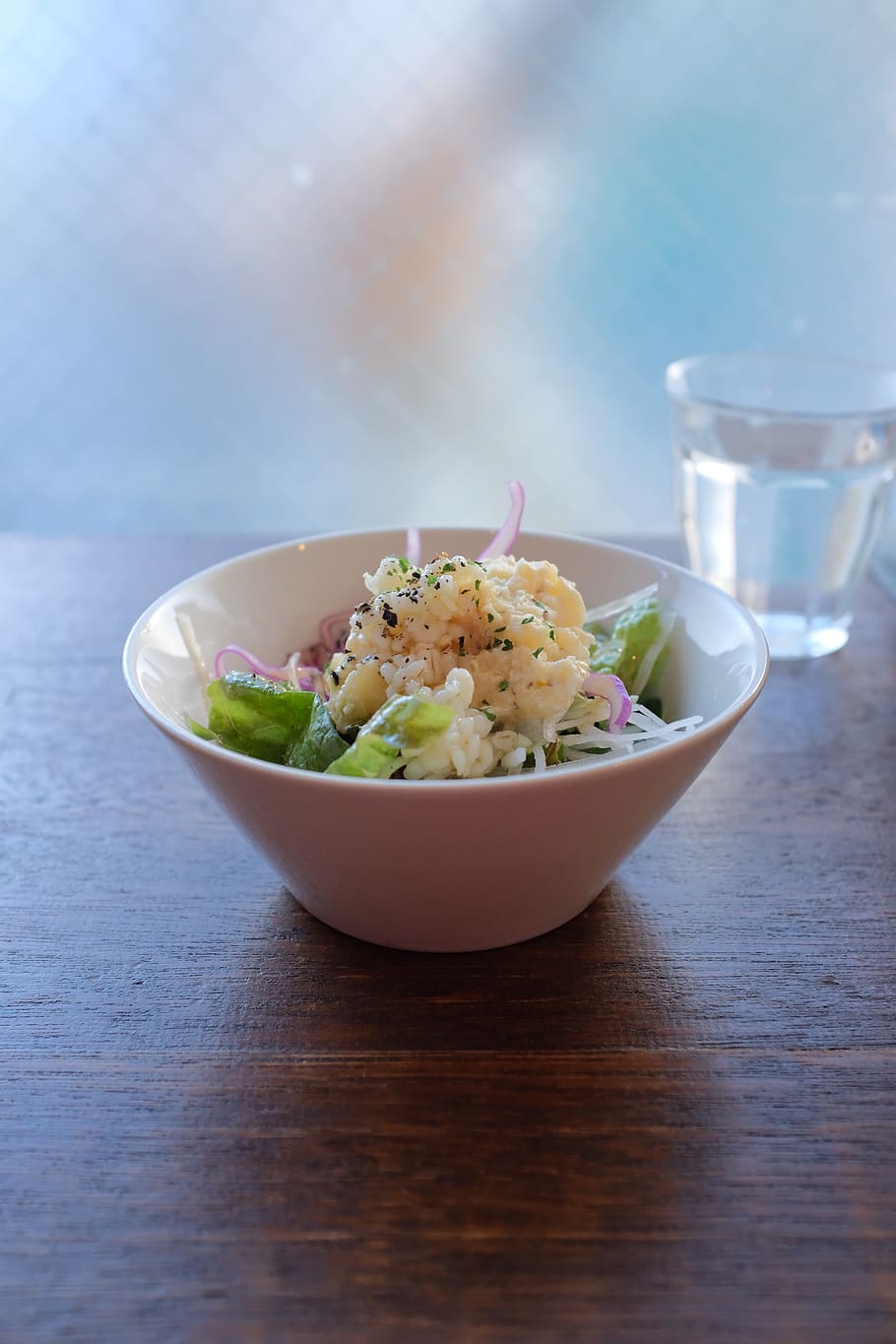 round white ceramic bowl on table, freshness, food and drink HD wallpaper