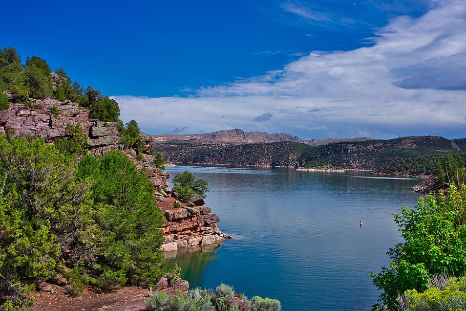 flaming, gorge, basin, lake, recreation, water, fishing, boating HD wallpaper