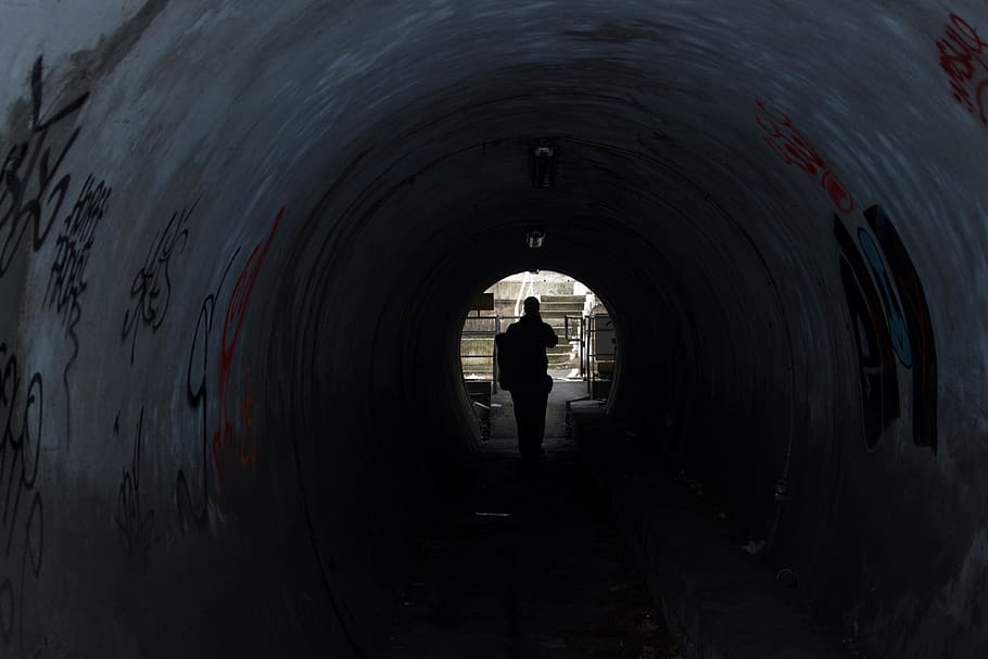 france, paris, tunnel, architecture, full length, real people HD wallpaper