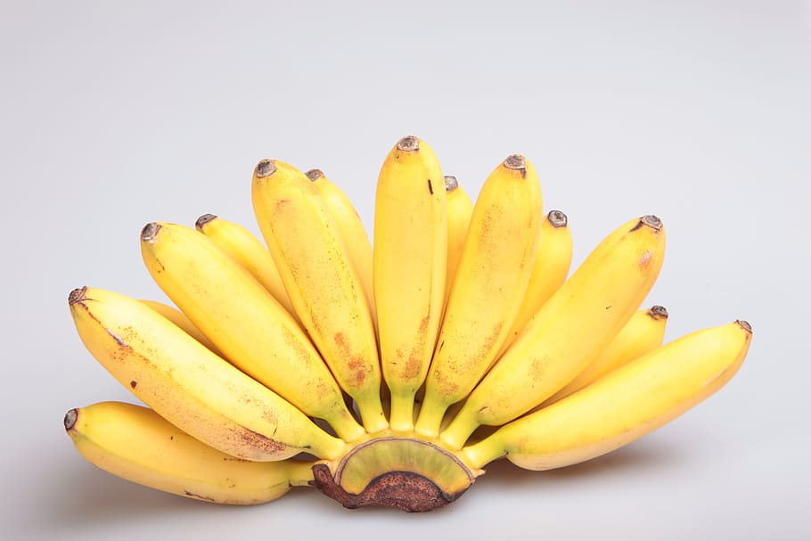 bananas, close, close-up, closeup, food, fresh, fruit, nutrient HD wallpaper
