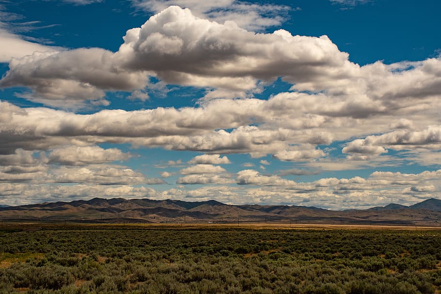 White Clouds over Mountain, daylight, landscape, mountains, nature HD wallpaper