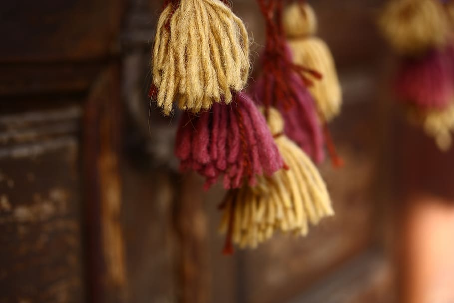 ornament, fabric, tassel, pattern, design, textile, decor, decorative HD wallpaper