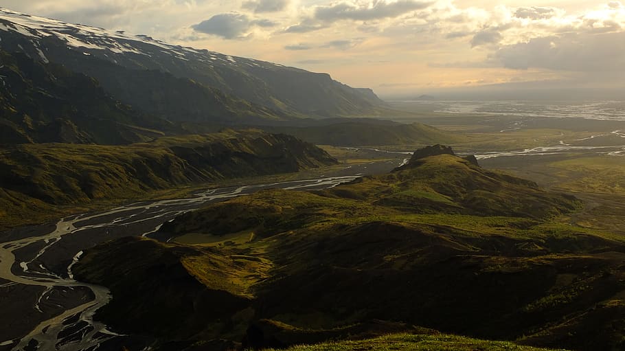iceland, thórsmörk, beauty in nature, mountain, scenics - nature HD wallpaper