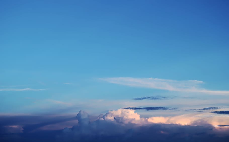 sky, blue, air, cloud - sky, beauty in nature, scenics - nature HD wallpaper