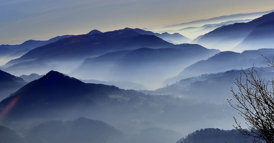 landscape, mountain, scenics - nature, sky, beauty in nature HD wallpaper