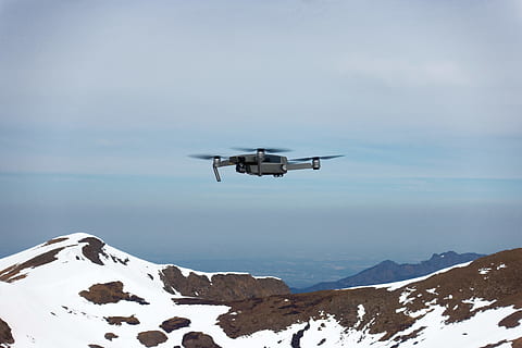 black video dron e, bird, flying, animal, vehicle, airplane, aircraft HD wallpaper