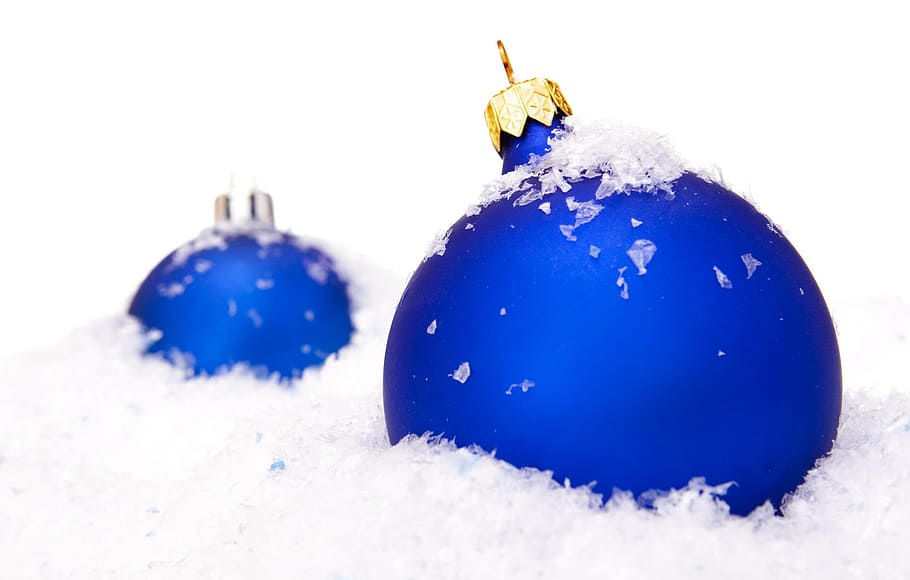 ball, snow, shine, isolated, wallpaper, decoration, fun, white HD wallpaper