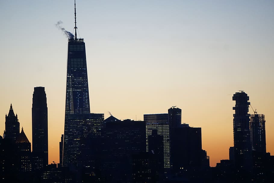 architecture, spire, tower, building, steeple, office building HD wallpaper