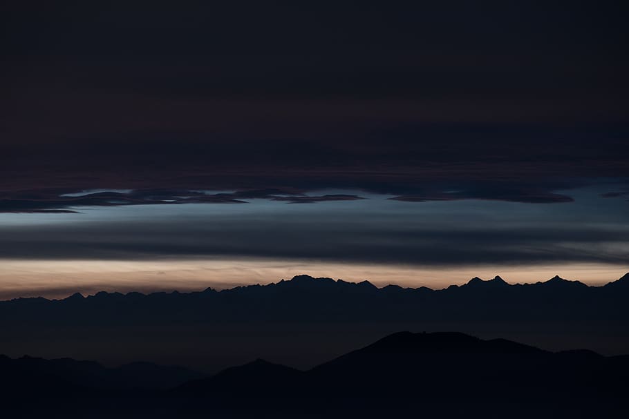 mountain ranges, sky, cloud - sky, beauty in nature, scenics - nature HD wallpaper