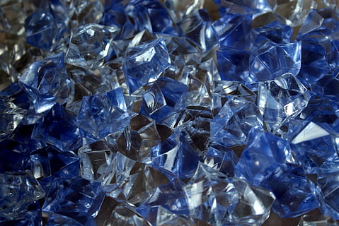 pebbles, crystals, acrylic, blue, the background, texture, the structure of the HD wallpaper