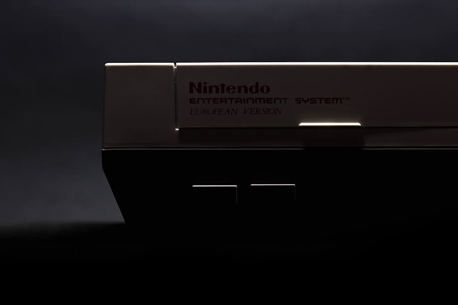 Close-Up Photo of Nintendo Entertainment System, brand, classic HD wallpaper