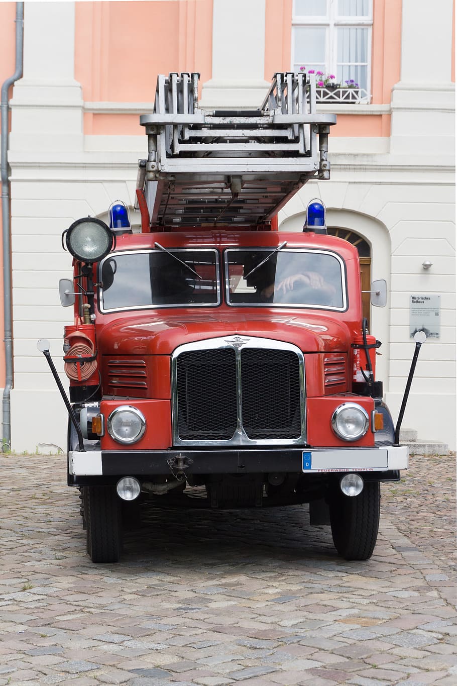 fire, auto, red, old, oldtimer, fire truck, vehicle, automotive HD wallpaper