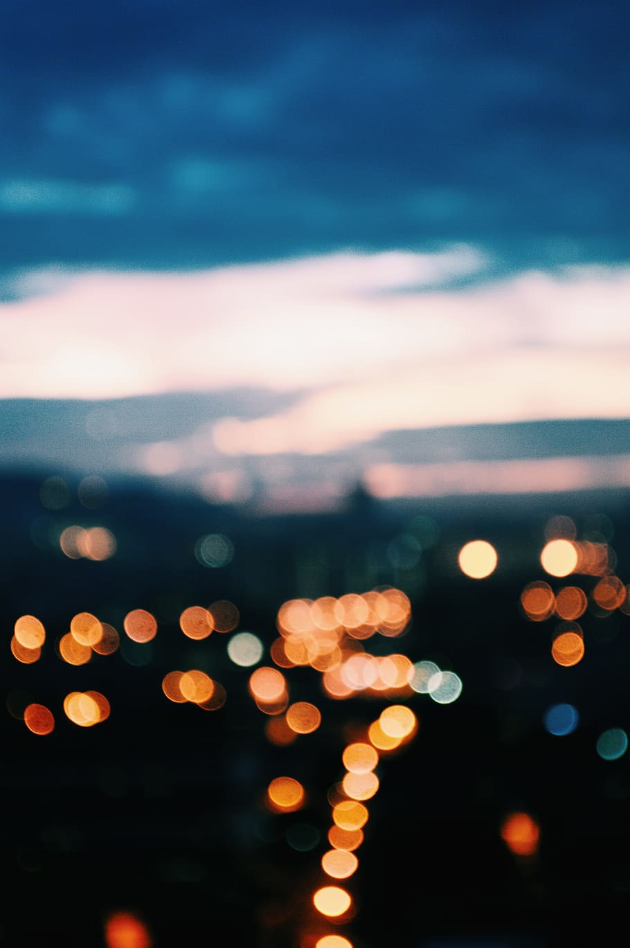 bokeh photography, malaysia, illuminated, night, defocused, sky HD wallpaper