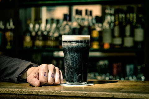 Stout, bar, beer, dark, drink, guinness, pub, food and drink HD wallpaper