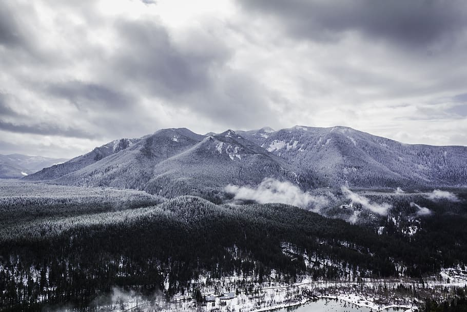 mountain, nature, outdoors, tree, plant, ice, mountain range HD wallpaper