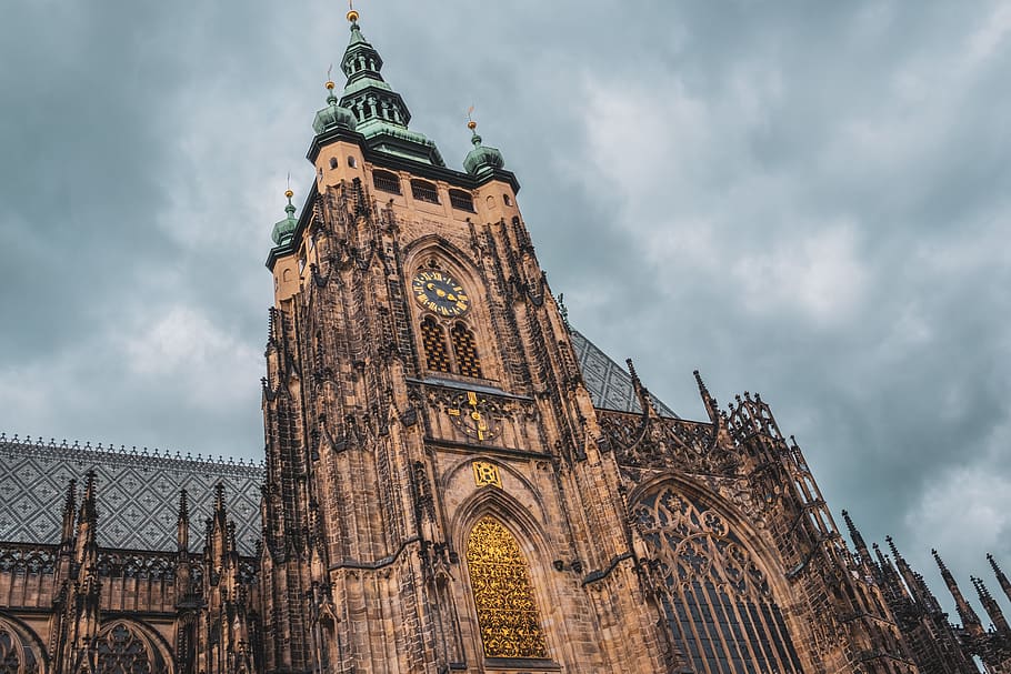 architecture, building, tower, steeple, spire, clock tower HD wallpaper