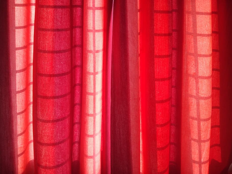 Red Curtain Shower Texture, Inflatable Shower Curtain