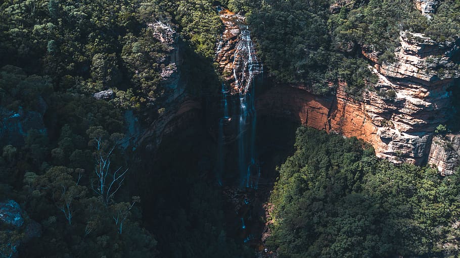 australia, blue mountains, nature, drone, dji, mavicpro, 4k, HD wallpaper