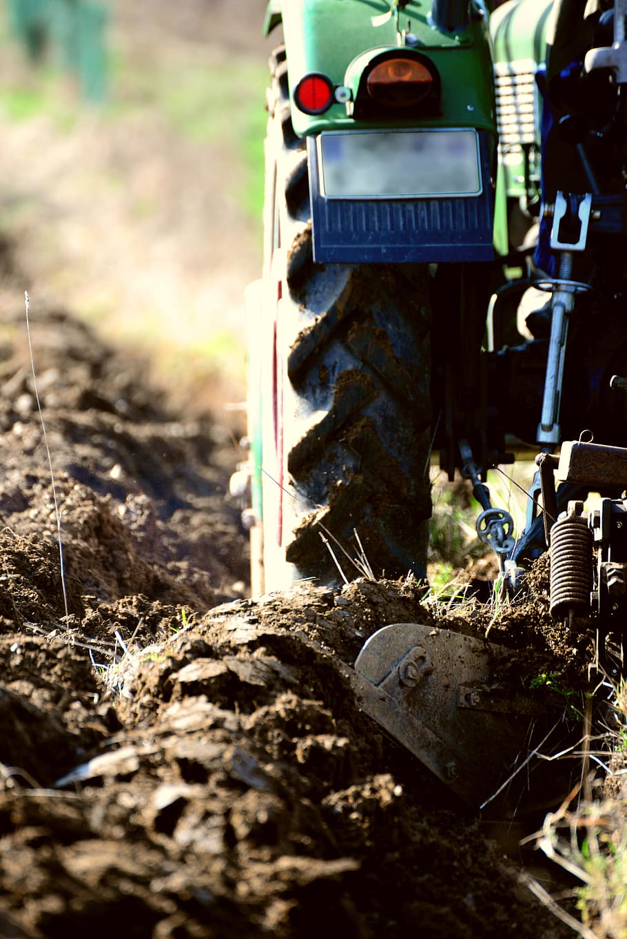 arable, ackerfurchen, agriculture, plow, tractor, field, plough HD wallpaper
