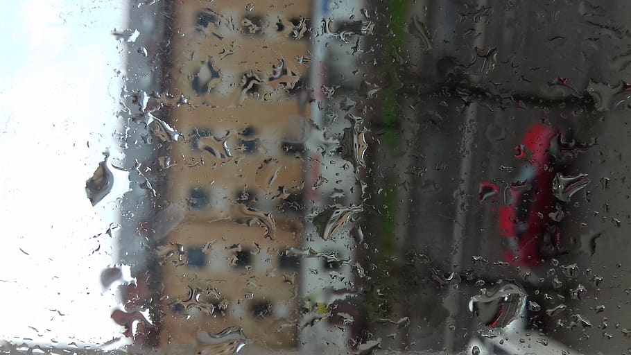 latvia, glass - material, wet, transparent, window, water, drop HD wallpaper