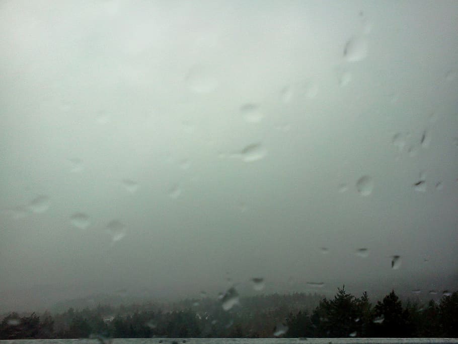 rain, window, water, nature, wet, no people, winter, transparent HD wallpaper