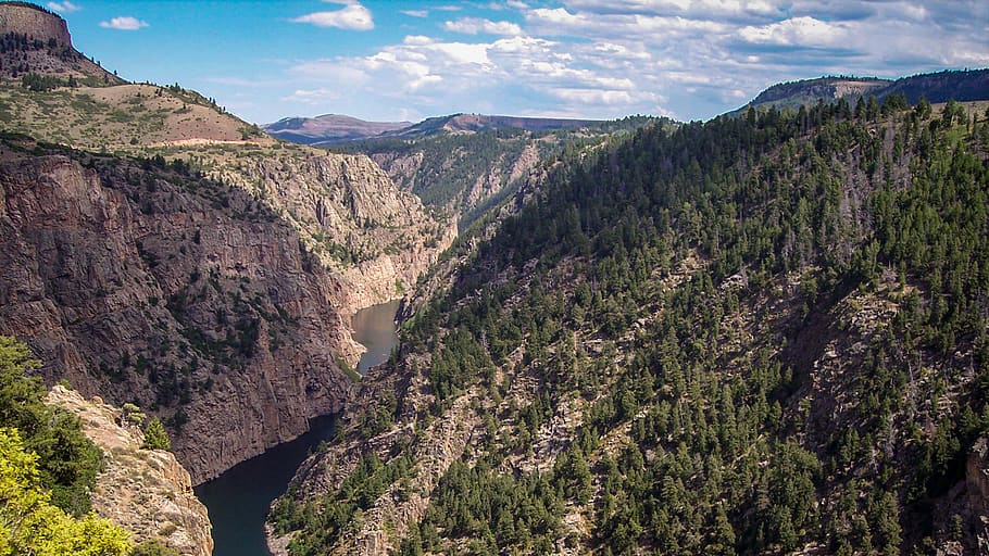 black canyon of the gunnison, usa, gunnison, co, view, overlook