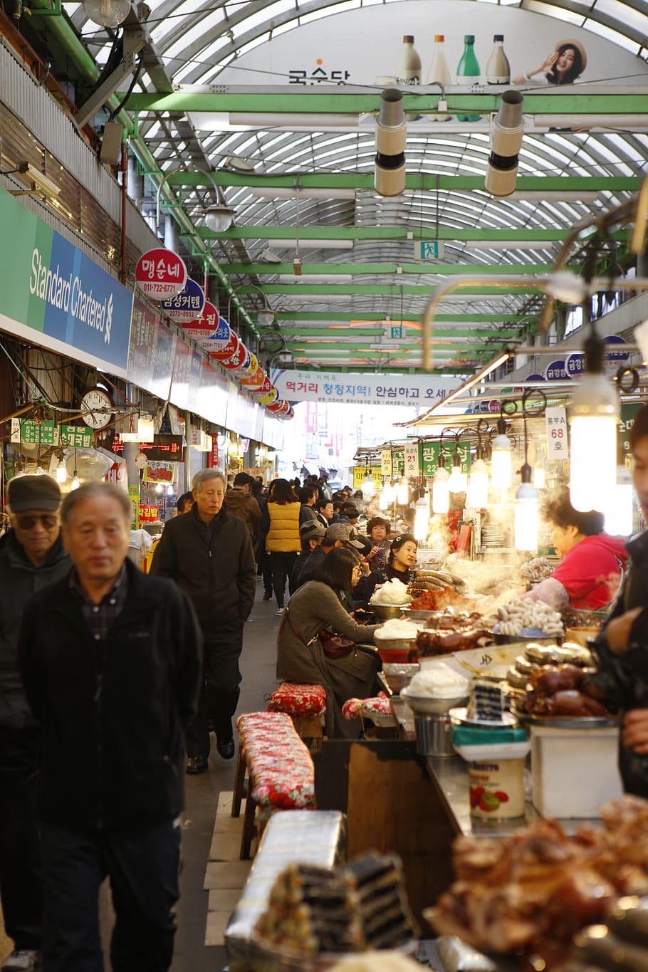 gwangjang market, korean market, traditional market, 광장시장, HD wallpaper