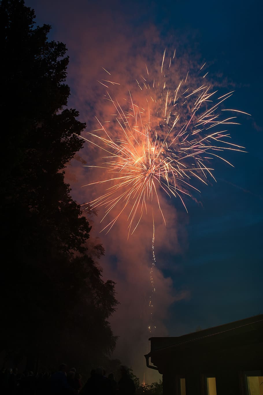 fireworks, at night, pyrotechnics, explosions, sky, event, celebration HD wallpaper