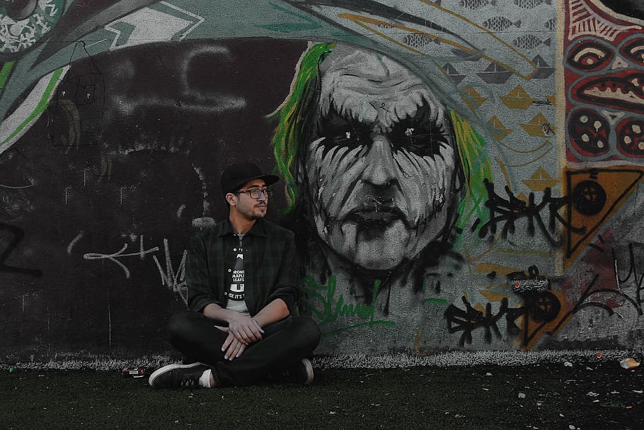 algeria, one person, creativity, graffiti, casual clothing HD wallpaper