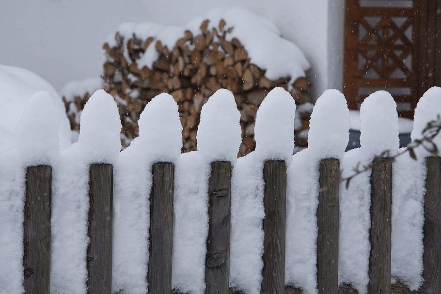 winter, ice, snow, nature, cold, white, fence, cold temperature HD wallpaper