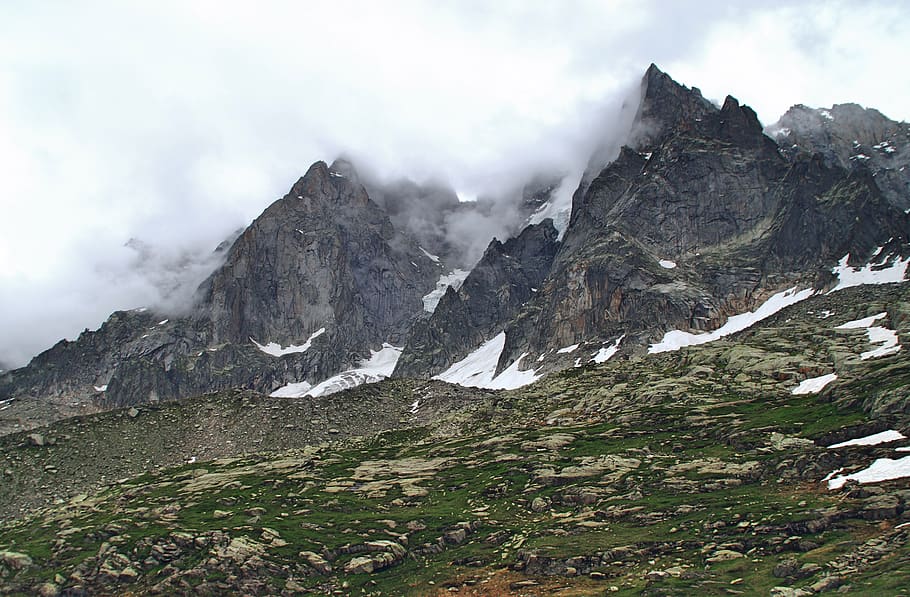 france, chamonix, rocks, mountains, alpes, explore, beauty in nature HD wallpaper