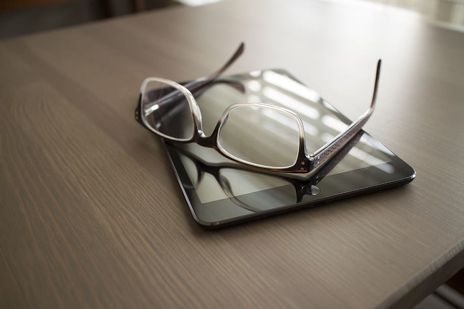 united states, franklin, table, reading, glasses, technology HD wallpaper
