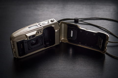 gray and black point-and-shoot camera, electronics, wristwatch HD wallpaper