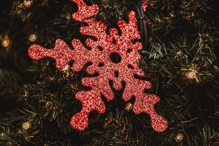 christmas, light, deco, decoration, holiday, wallpaper, bokeh HD wallpaper