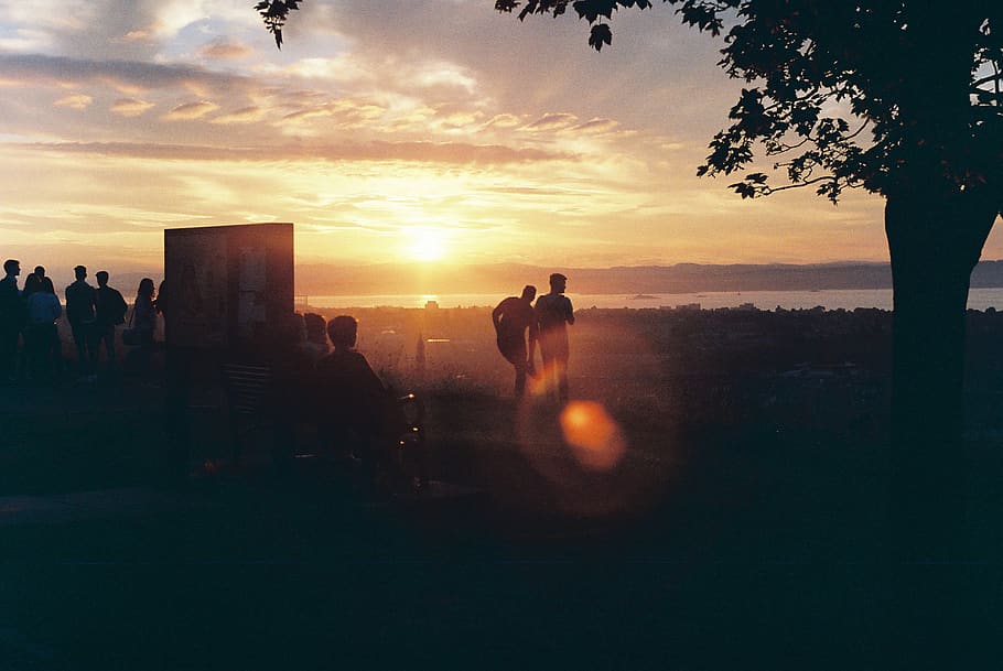 light, flare, nature, human, person, outdoors, sunset, sunlight HD wallpaper