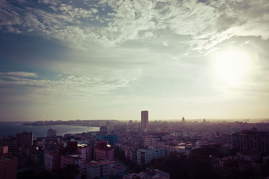 horizon, cloud, sky, sun, sunrise, sunset, skyline, sunlight HD wallpaper