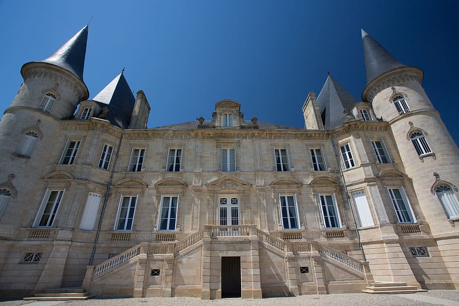 worms eye view of concrete structure, france, bordeaux, housing HD wallpaper