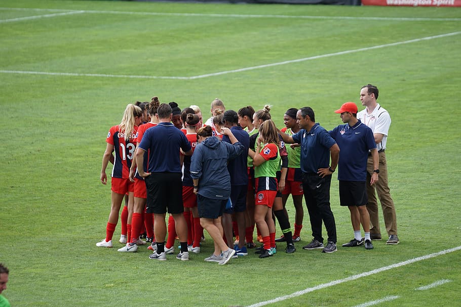 washington spirit, group of people, sport, crowd, grass, large group of people HD wallpaper
