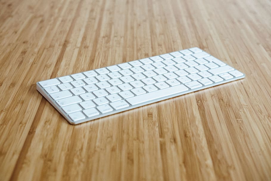 keyboard, business, office, work, desk, wooden, table, wood - material HD wallpaper