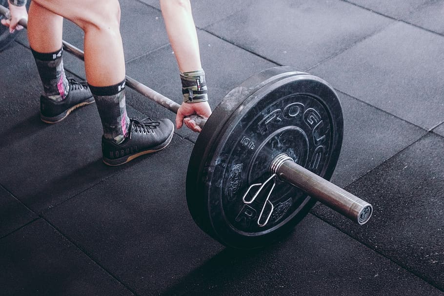 person holding barbell, people, human, footwear, shoe, clothing