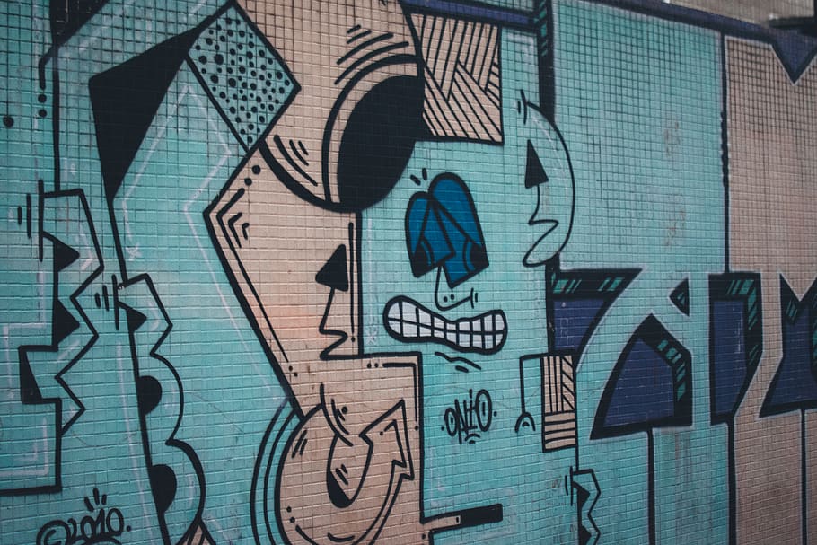 graffiti illustration, full frame, no people, art and craft, close-up HD wallpaper