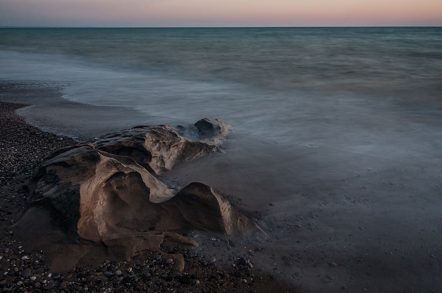 sevastopol, sea, crimea, beach, water, wave, stone, holiday, HD wallpaper