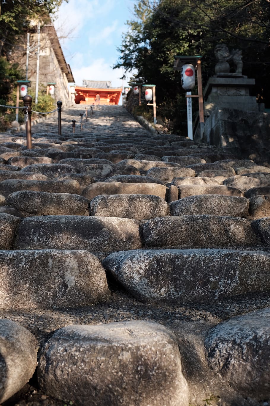 path, walkway, rock, pavement, sidewalk, matsuyama, japan, pig HD wallpaper