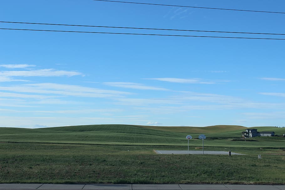 environment, landscape, sky, field, grass, scenics - nature HD wallpaper