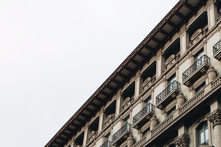 barcelona, spain, building, ancient, minimalist, roof, ​​city HD wallpaper